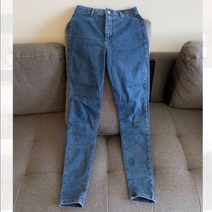 Topshop Jamie MOTO W28 high waist skinny jeans